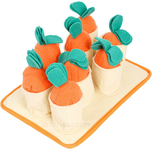 Carrot Patch Snuffle Feeding Toy for Dog