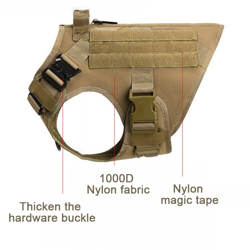 Tactical No Pull Dog Harness