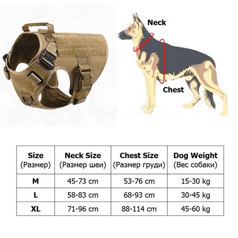 Tactical No Pull Dog Harness
