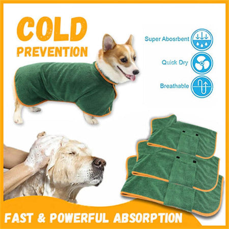 Super Absorbent Dog Bathrobe